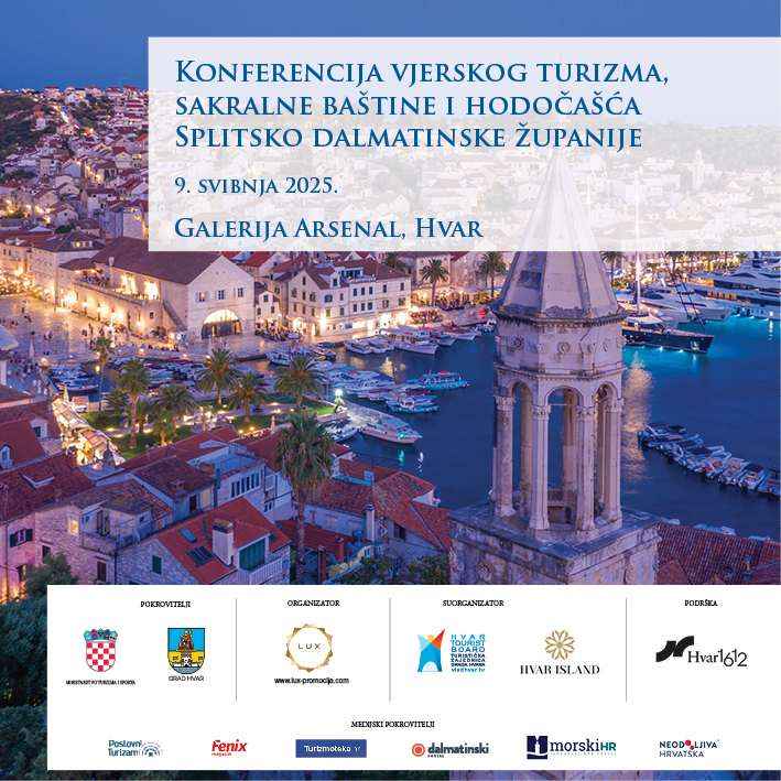 HVAR: Konferencija vjerskog turizma, sakralne baštine i hodočašća Splitsko dalmatinske županije bit će održana 9. svibnja
